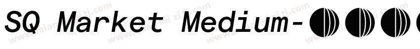 SQ Market Medium字体转换